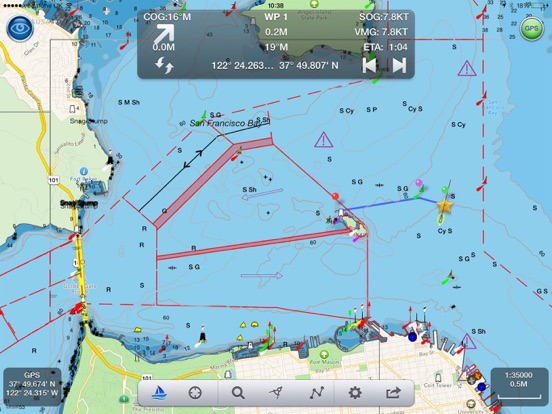 SeaNav - HD Nautical Charts and Marine Navigation screenshot