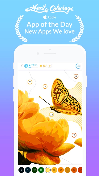 April Coloring-Paint by Number screenshot-0