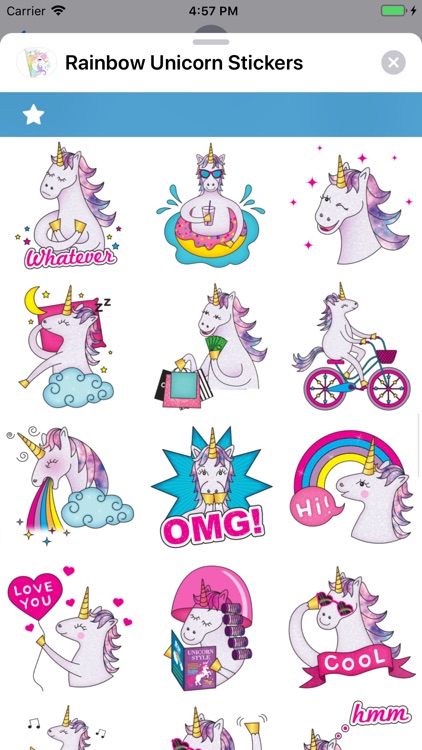 Rainbow Unicorn Stickers screenshot-5