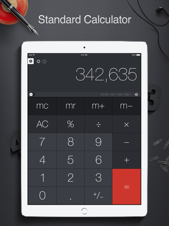 Calculator Pro for iPad screenshot 1