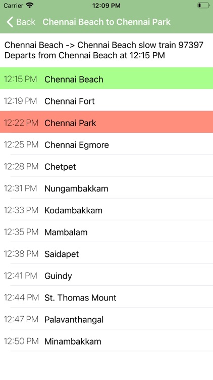 Chennai Local Timetable screenshot-4