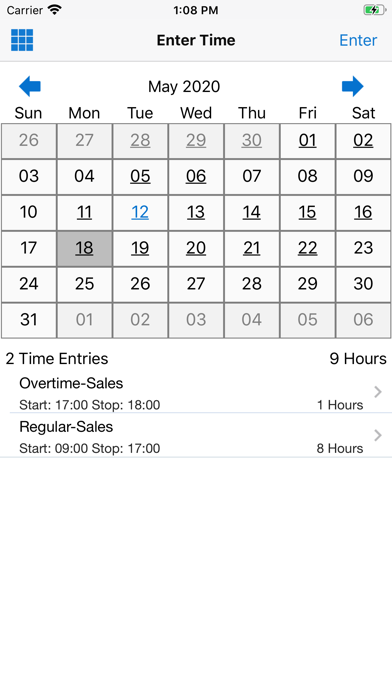 How to cancel & delete Timecards for EBS from iphone & ipad 2