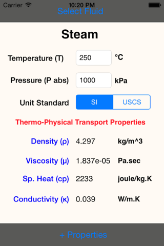 Thermo Physical Prop - náhled