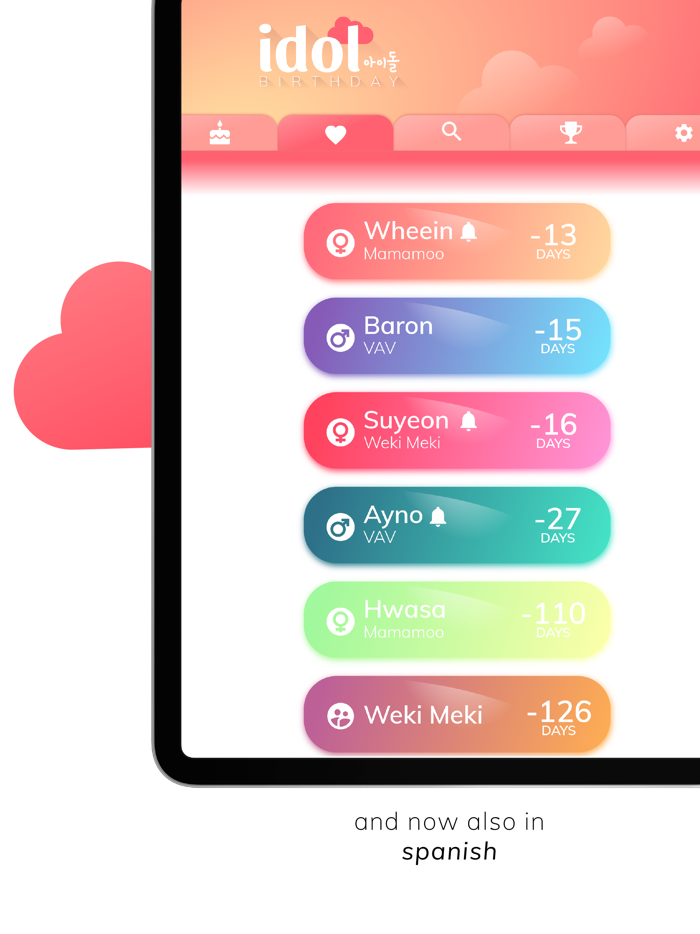 Kpop Idol Birthday Reminder