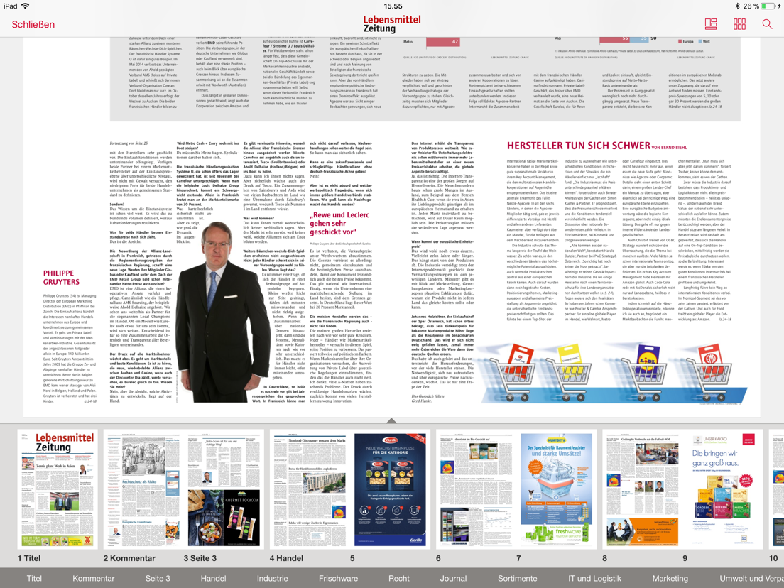 Lebensmittel Zeitung App voor iPhone, iPad en iPod touch AppWereld