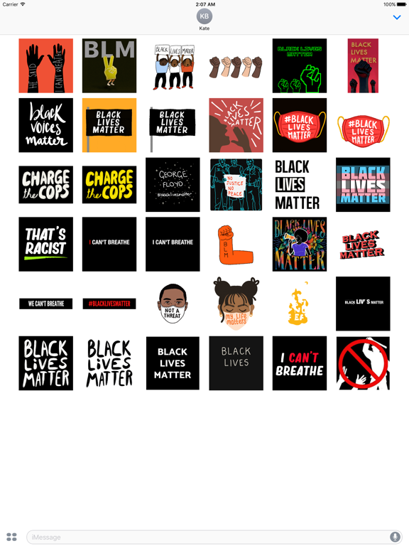 Black Lives Matter Sticker screenshot 2