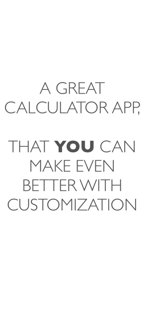 CALC 1 Customizable Calculator