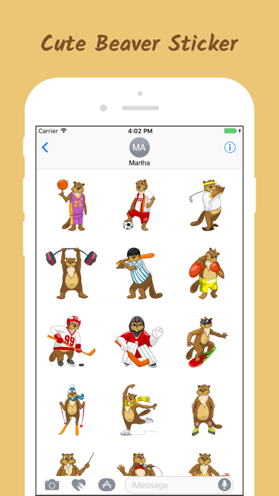 Beaver Sticker Emojis screenshot 2