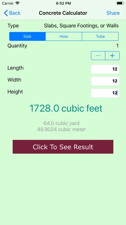 Concrete & Bitumen Calculators screenshot-3