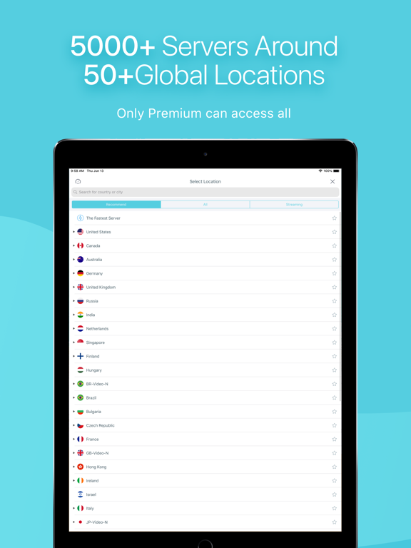 iPad Image of X-VPN Unlimited VPN Proxy
