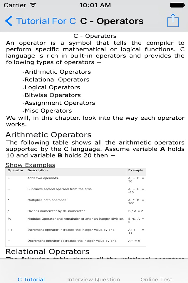 Tutorial for C screenshot 3