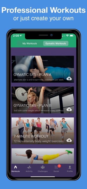 gymatic workout tracker