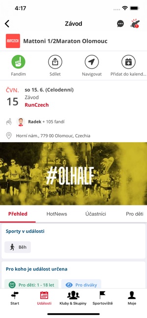 Sportuj v Olomouci: Týmy, Akce(圖3)-速報App