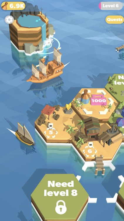 Islands Idle 3D - Pirate Bay screenshot-5