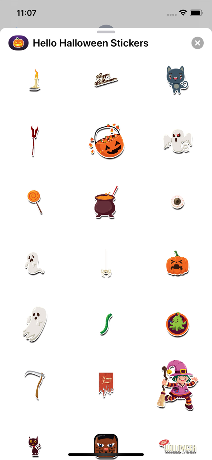 Hello Halloween Stickers