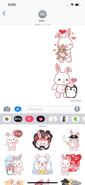 Plush Bunny Sticker Pack(圖3)-速報App