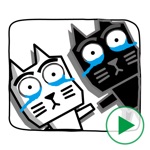 Kaku Neko Animation 2 Stickers