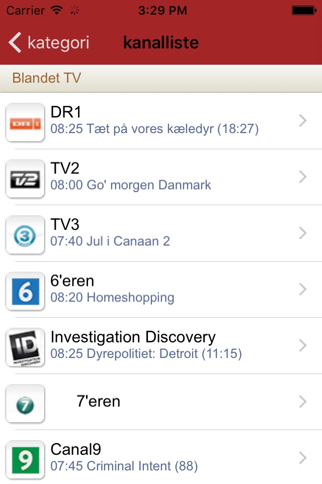 Danmark tv-guide screenshot 3