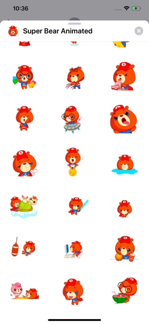 Super Bear: Animated Stickers(圖4)-速報App