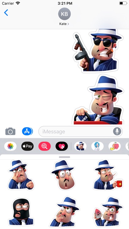 Cute Mobster Sticker Pack