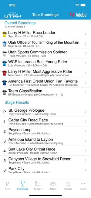 2019 Tour of Utah Tour Tracker(圖5)-速報App