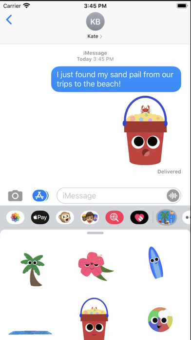 Tropical Vacation Sticker Pack screenshot 2