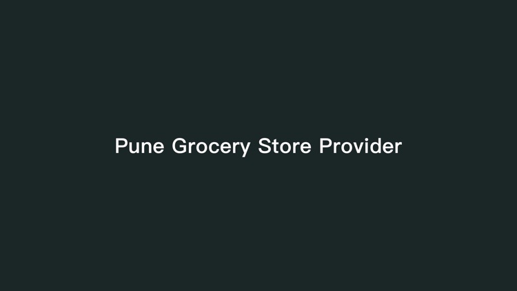 Pune Grocery Store Provider