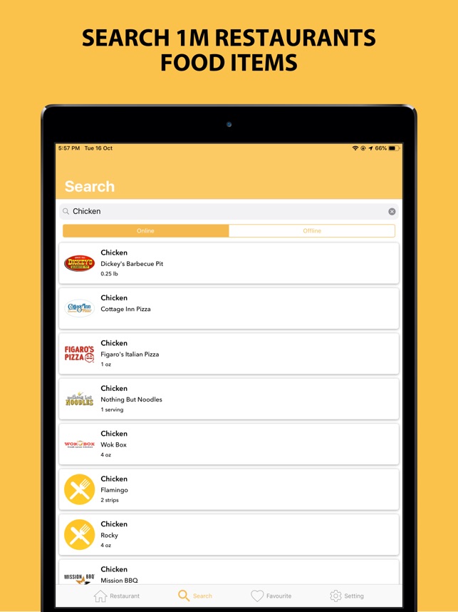 Nutrismart Fast Food Tracker On The App Store