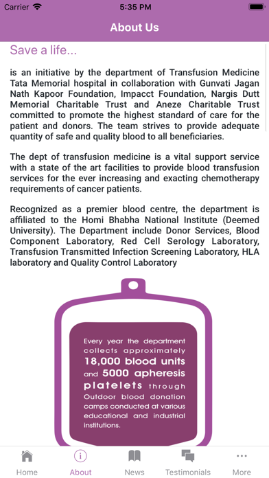 Save A Life Platelets Donation screenshot 2