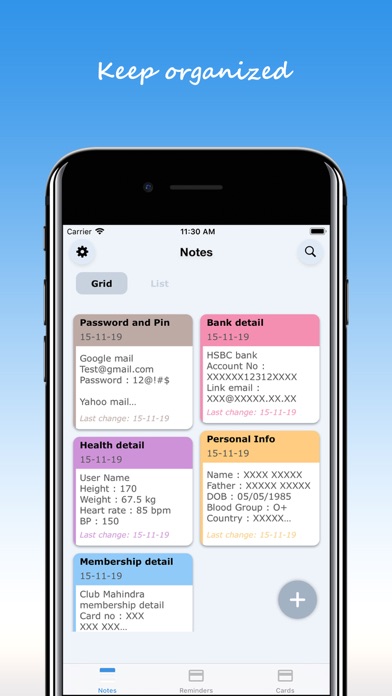 MyNotes - Password Protected screenshot 3