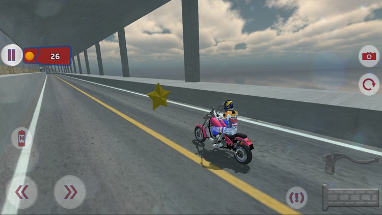 Fast Motorcycle Driver Extreme