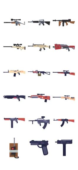 Game screenshot Gun Sticker Pack +  Emotes apk