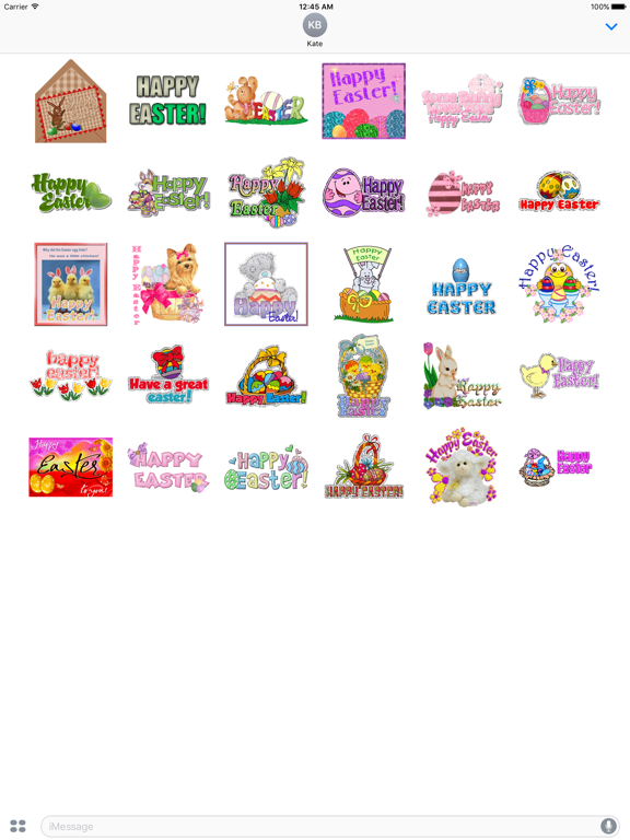 Screenshot #4 pour Animated Happy Easter Sticker