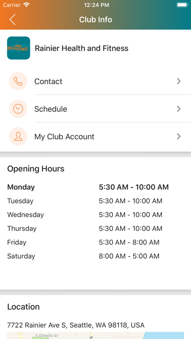 Rainier Health & Fitness screenshot 2