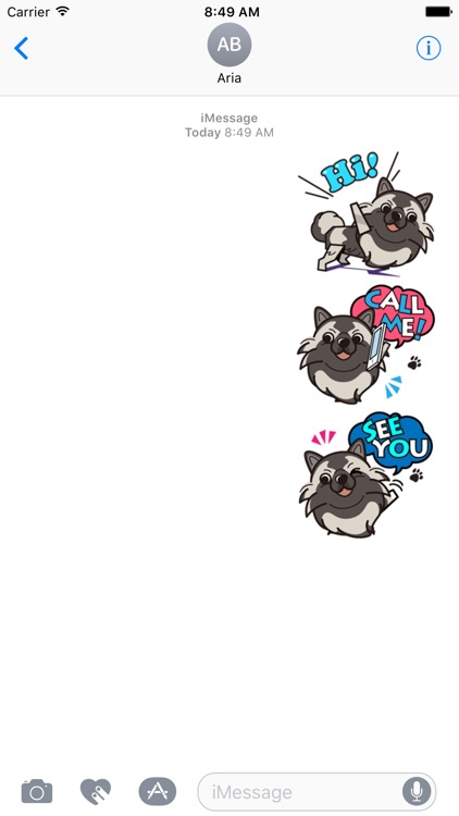 Cute Keeshond Dog Sticker