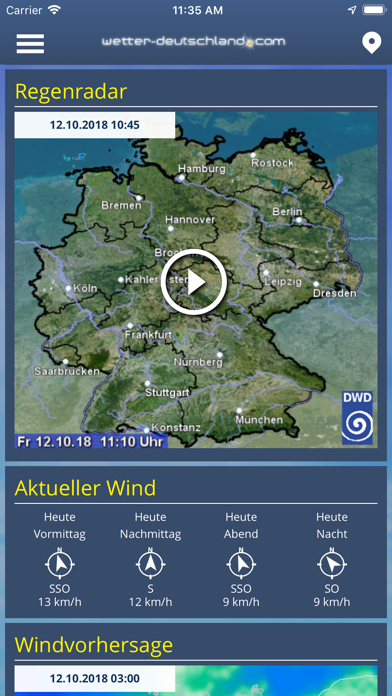 wetter DE PRO screenshot1