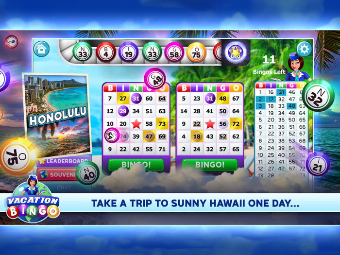 Vacation BingoFun Bingo Games