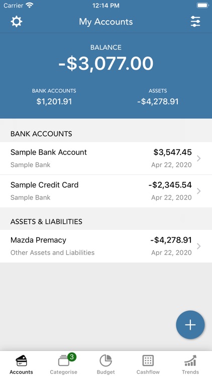 PocketLion PocketSmith Budget