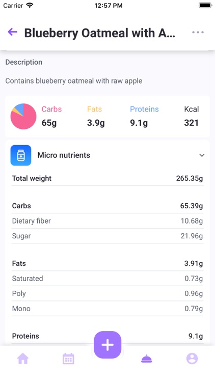 Yamfit: diet & calorie tracker