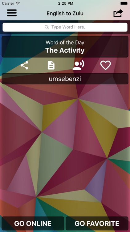 English To Zulu Dictionary :)