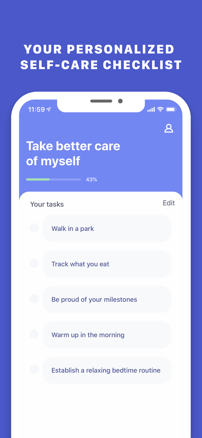 Self-Care Checklist by GrowApp