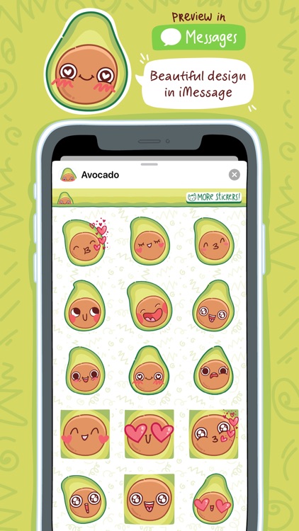 Avocado - cute stickers!