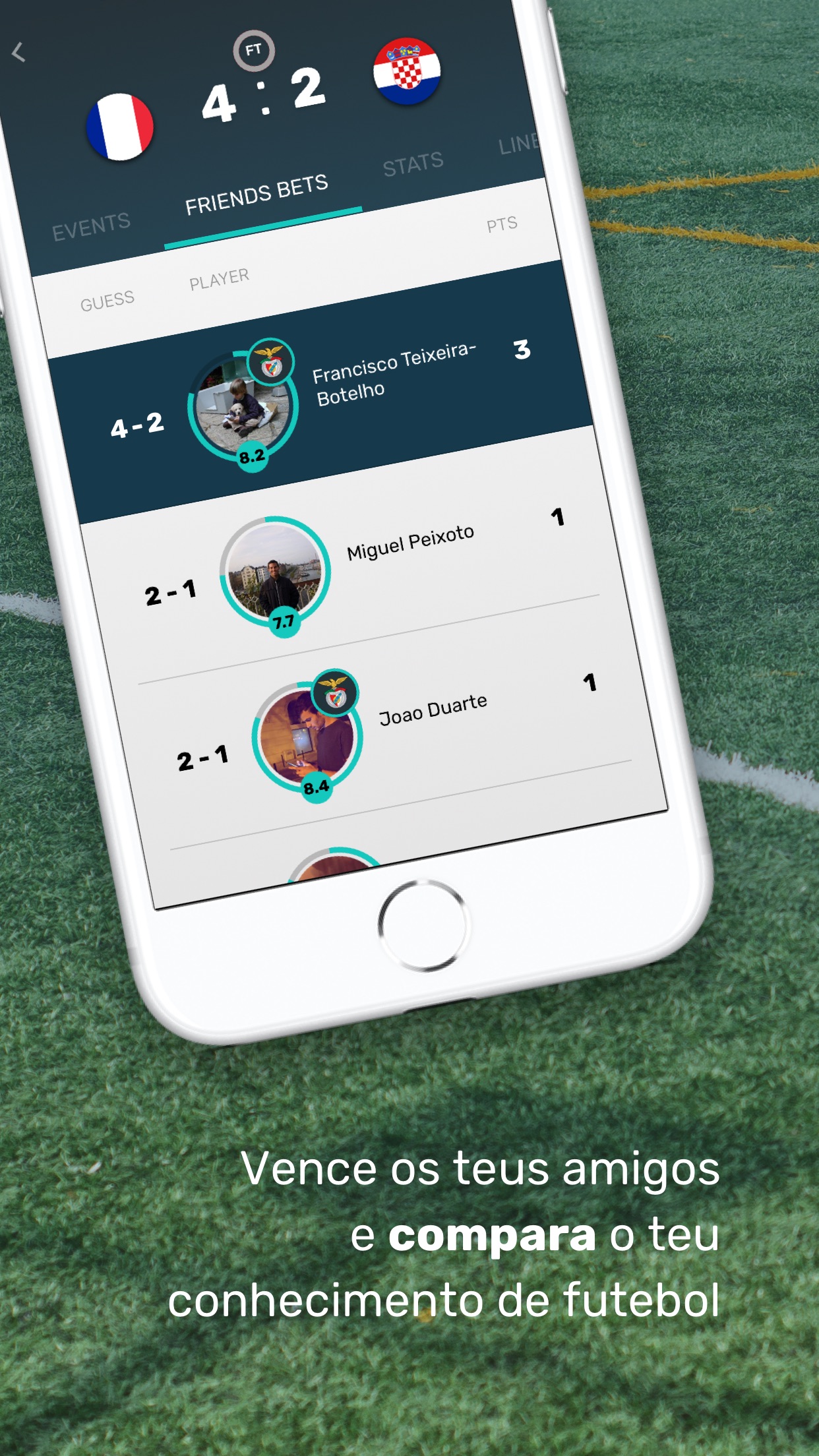 Screenshot do app Bolão futebol | Kiss my Score