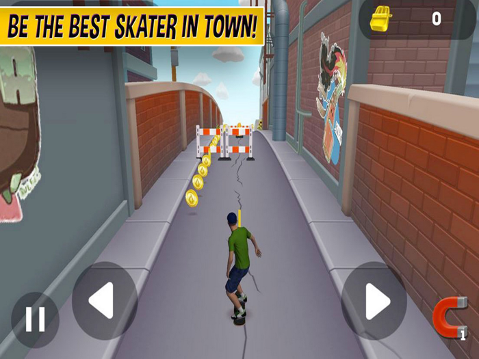 Skating City Funny Skateboard