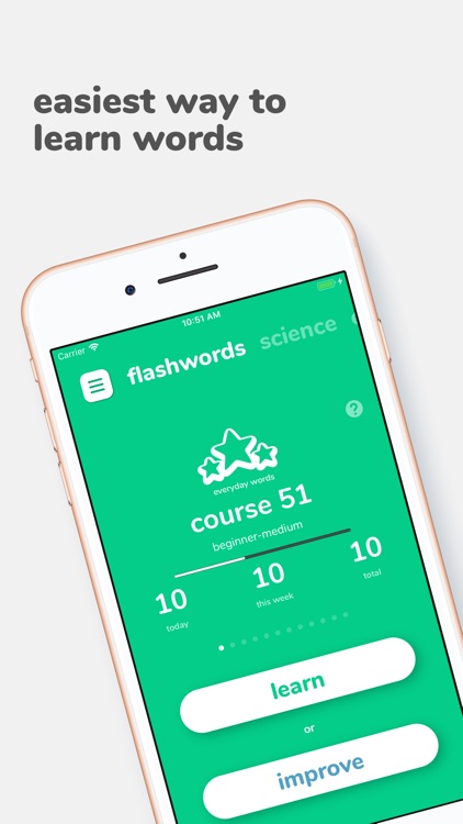 Flashwords - learn new words! screenshot-0