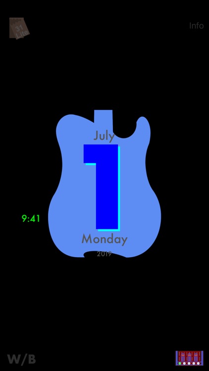 GuitarSilhouetteCalendarLite screenshot-0