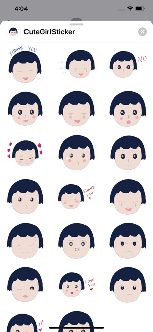 Cute Girl Stickers(圖2)-速報App