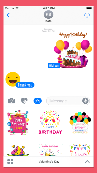 How to cancel & delete Birthday Stickers for iMessage - Birthday Wishes! from iphone & ipad 2