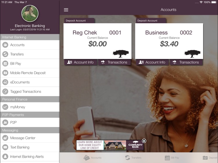 Community Bank CB2GO for iPad
