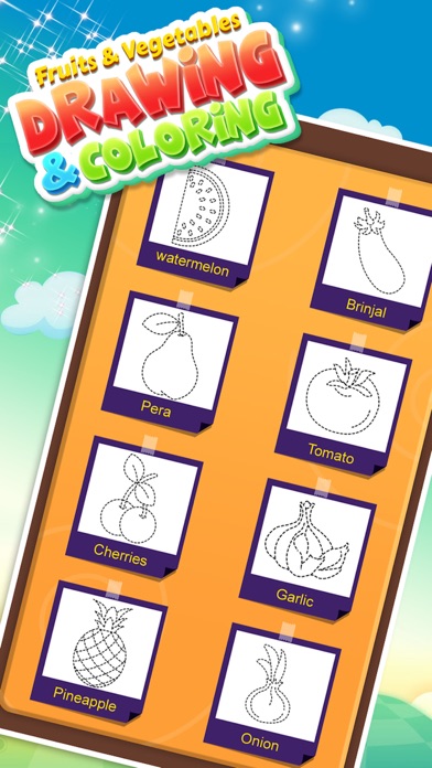 Fruits and Vegetable Coloring screenshot 3
